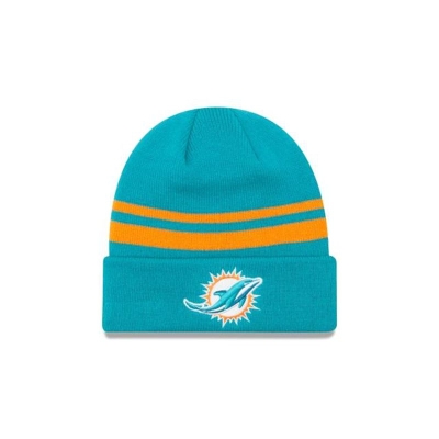 Sapca New Era Miami Dolphins NFL Cuff Knit Beanie - Albastri